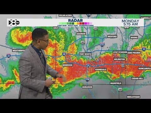 DFW Weather: Heavy rain moves through North Texas