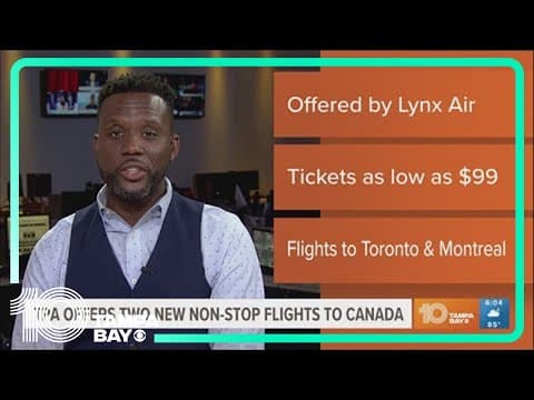 Nonstop flights from TPA to Canada set to begin in the fall