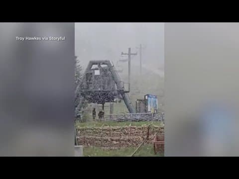Freak snow storm hits Montana in June