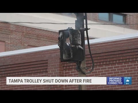 Tampa trolley shut down after junction box catches fire