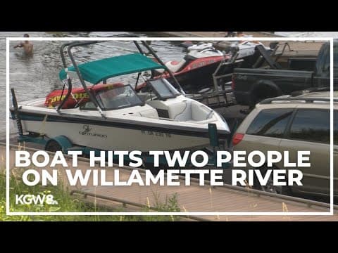 Young men hit by boat while tubing on Willamette River