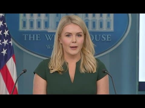 Karoline Leavitt speaks on Venezuelan immigrants deported to El Salvador White House press briefing
