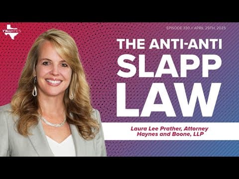 Why Texas Could Make It Easier To Sue You for What You Say | Y'all-itics: April 29, 2025