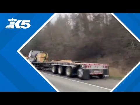 Congestion continues on I-5 north in Kent after semi-truck loses load on highway
