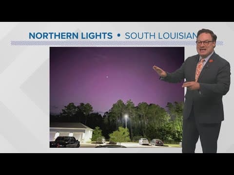 Northern Lights put on stunning show in south Louisiana away from New Orleans city lights