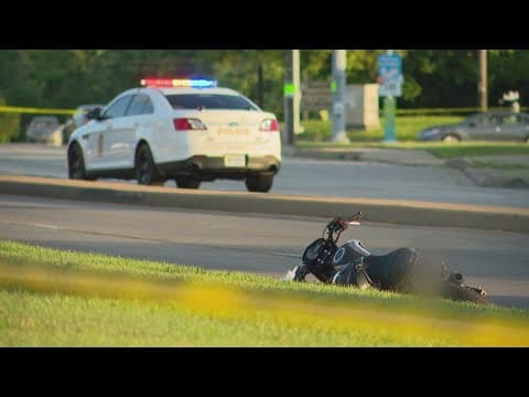 Motorcycle crash in Indy seriously injures driver