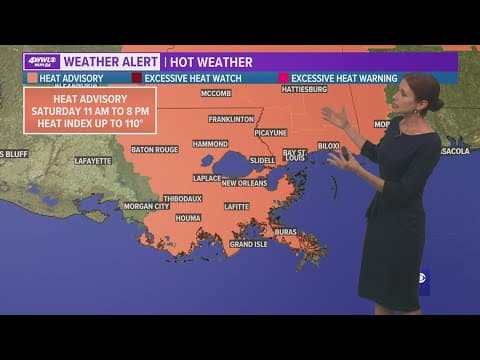 Heat index rises to near 110 this weekend
