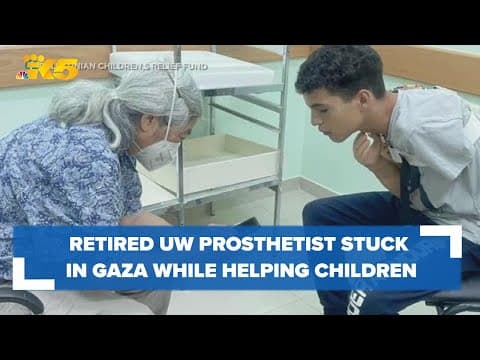 Retired UW instructor stuck in Gaza while on mission helping child amputees with prosthetics