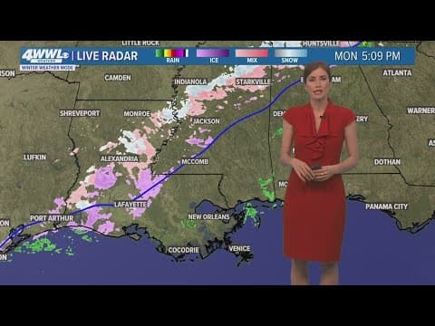 Temperatures plunge Monday night; freezing rain possible overnight for some