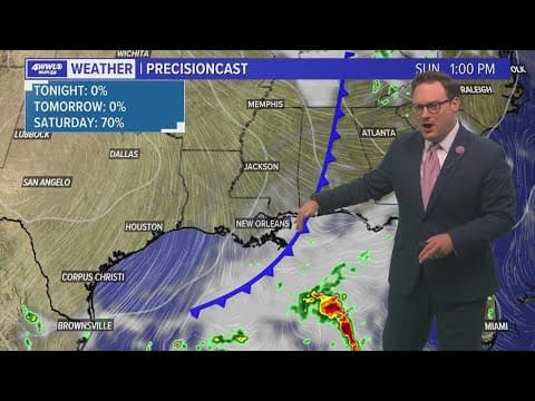 Weather: Chance for showers and storms on Saturday