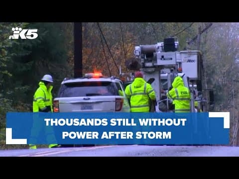 Thousands still without power after storm