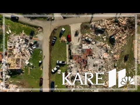 Drone footage shows devastation left by tornadoes in Kentucky