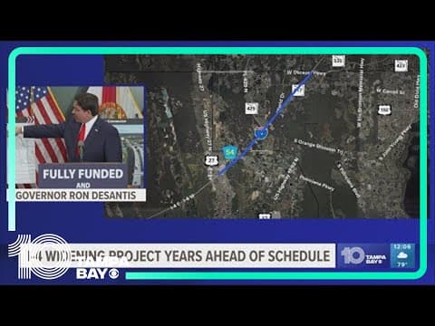 DeSantis announces I-4 widening project two decades ahead of schedule