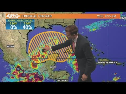 Wednesday Noon Tropical Update: Still a 40% chance a tropical depression forms