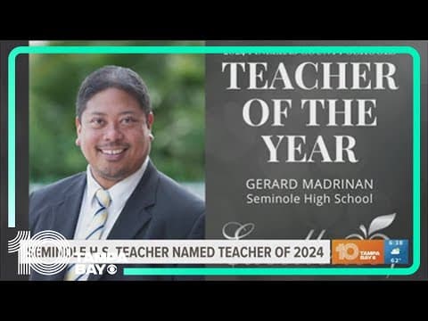 Seminole High School teacher named teacher of 2024