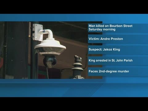 Man arrested for Bourbon Street homicide