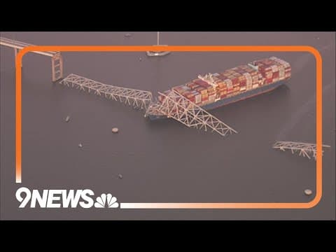 Baltimore bridge collapses after being hit by container ship