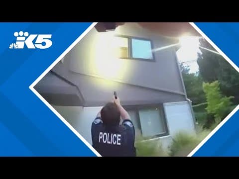 Body cam footage shows Seattle officer firing at domestic violence suspect
