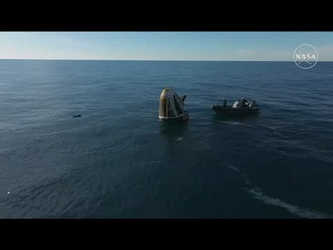 NASA astronauts finally return to Earth after dramatic 9-month mission