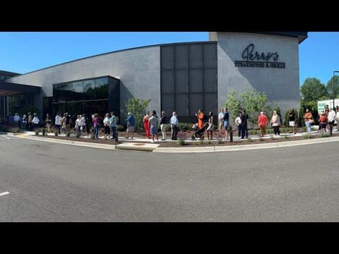 Jacob Rascon rushes to Perry's for the 79 cent pork chops!