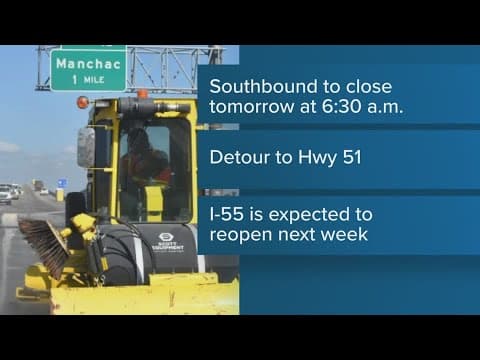 DOTD to close both lanes on I-55 to finish repairs