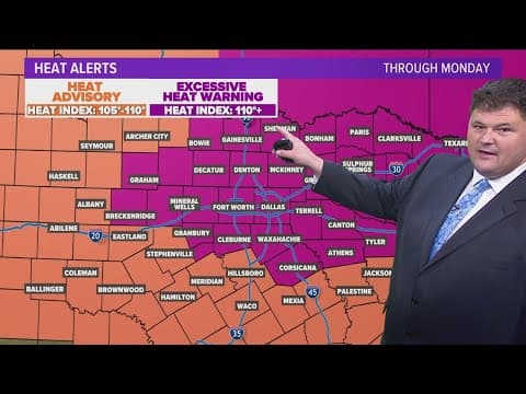 DFW Weather: It was the hottest day of the year, but Monday could top it