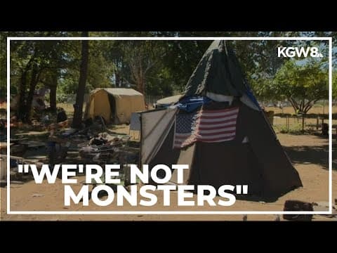 Homeless campers in North Portland say the city has failed them