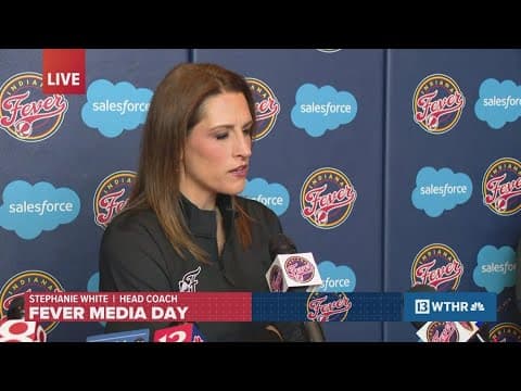 Coach Stephanie White speaks on offseason moves ahead of upcoming season | Indiana Fever Media Day