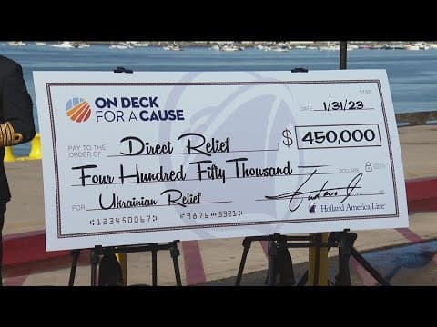 Holland America donates $450,000 to support the people of Ukraine