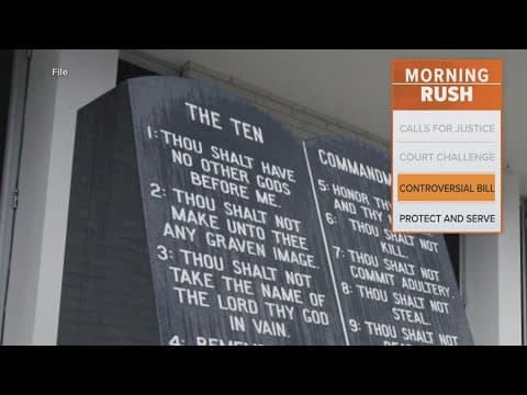 ACLU sues Louisiana over ten commandments law