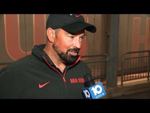 Ohio State head coach Ryan Day talks about team's performance, win against Western Michigan