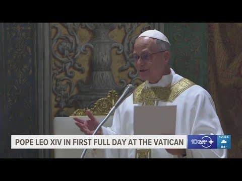 Pope Leo XIV leads his first Mass as leader of the Catholic Church