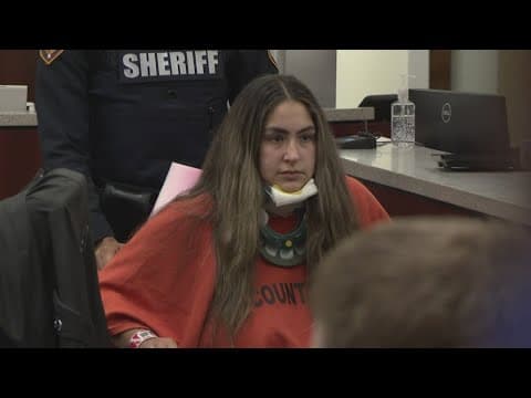 Woman accused in deadly wrong-way crash on I-45 shows up in court in neck brace, wheelchair