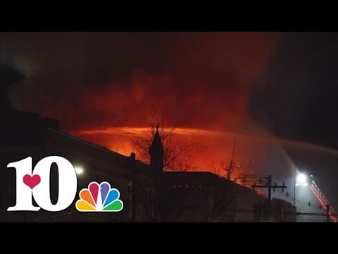 Crews respond to fire at downtown Morristown's historic Parks-Belk Building