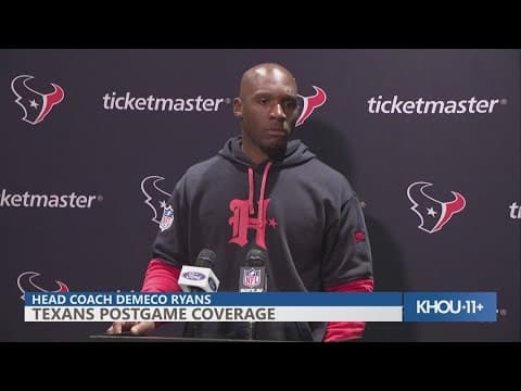 Texans head coach DeMeco Ryans discusses Sunday's win over Jacksonville
