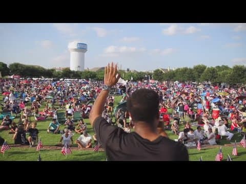 Kaboom Town tonight in Addison in North Texas