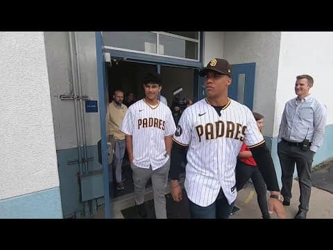 San Diego Padres appear across the county ahead of FanFest