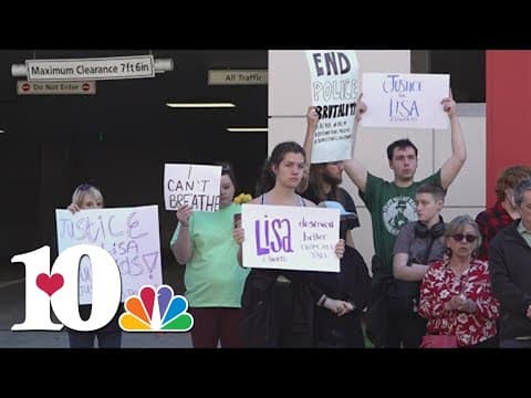 Lisa Edwards vigil-goers demand justice