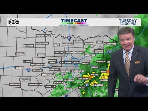 DFW Weather: Widespread rain enters North Texas overnight