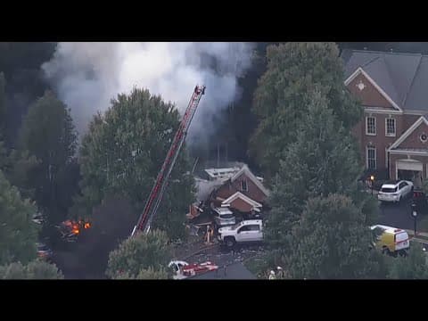 WATCH: Gas-related home explosion reported in Haymarket, Virginia