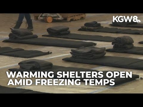 Freezing temps prompt warming shelters, firefighters brace for ice