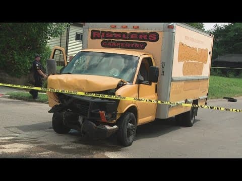 Police: Box truck that crashed into cruiser, 2 other vehicles in south Columbus was stolen