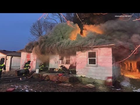 Man threatens to shoot firefighters trying to put out a fire at his home in Indy