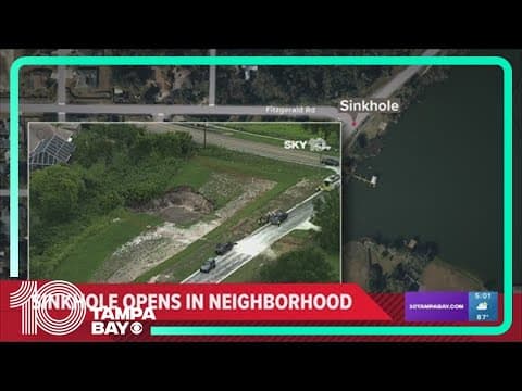 75-foot-wide sinkhole grows in Lakeland community