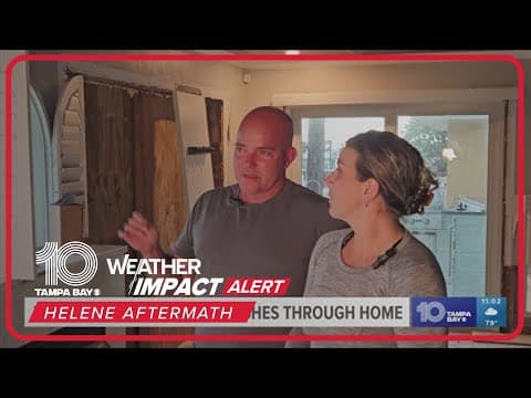 'It almost seems surreal': Couple works to restore home after storm surge from Helene