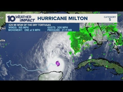 Tracking Hurricane Milton | Projected path, updated forecast