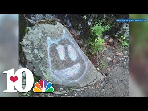 GSMNP investigating after finding graffiti spray painted on rocks on Laurel Falls Trail