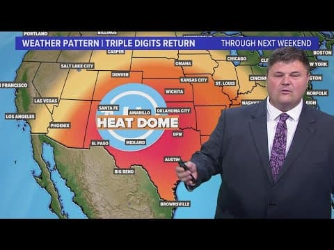 DFW Weather: Triple digit temps in the forecast, but it's all downhill from here