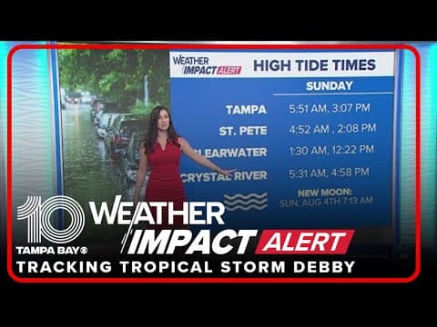 County-by-county impacts of Tropical Storm Debby across Tampa Bay