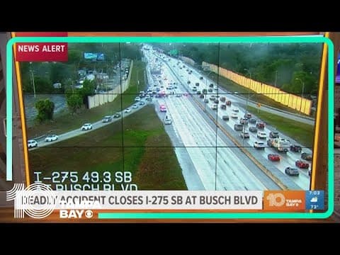 I-275 SB at Busch Blvd reopens after deadly crash